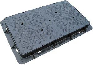 Capac de gură de vizitare cu cadru pătrat